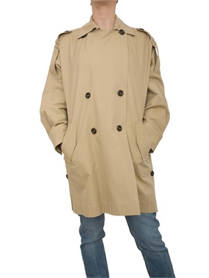 Trench boxy Liu Jo in gabardina beige in DONNA