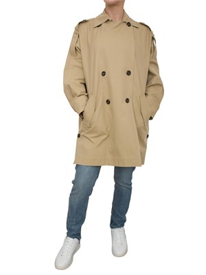 Trench boxy Liu Jo in gabardina beige in DONNA