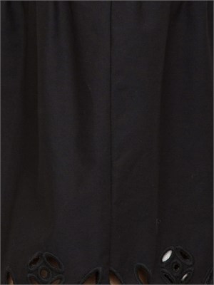 Abito Liu-Jo nero in cotone con ricami in DONNA