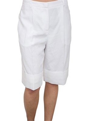 Bermuda bianchi Blugirl in misto lino in DONNA
