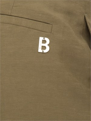Bermuda verdi Blugirl in misto lino in DONNA