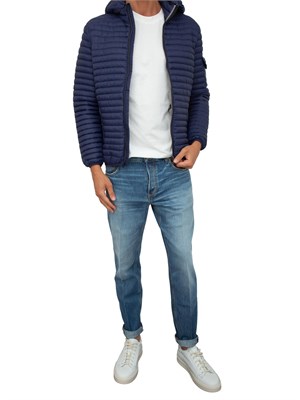 Giacca Liu-jo blu con cappuccio removibile in UOMO