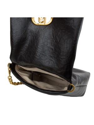 Borsa grande Liu Jo modello LaPuffy nera in DONNA