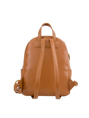 Zaino cuoio Liu Jo logo embossed all over con catena decorativa in DONNA