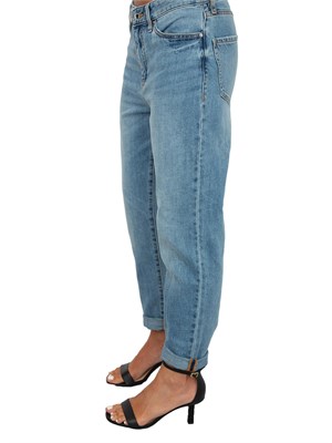 Jeans da donna ARMANI Exchange boyfriend in cotone rigido effetto used in DONNA
