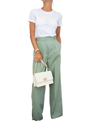 T-shirt donna Armani Exchange in cotone bianco con stampa logo in DONNA