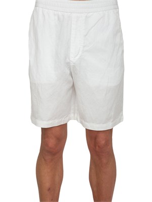 Bermuda A.X. bianco in misto lino in UOMO