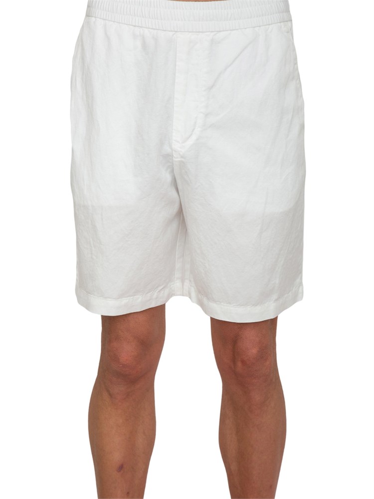 Bermuda A.X. bianco in misto lino