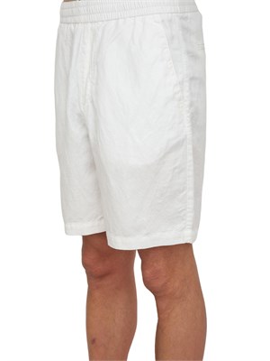 Bermuda A.X. bianco in misto lino in UOMO