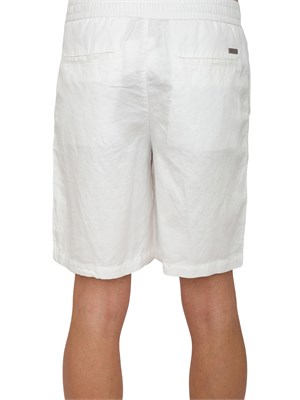 Bermuda A.X. bianco in misto lino in UOMO