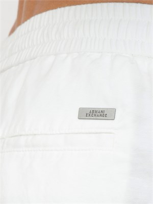 Bermuda A.X. bianco in misto lino in UOMO