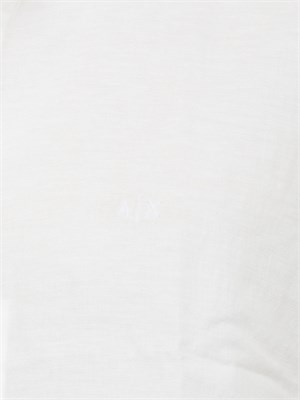 Camicia coreana  A.X. in misto lino bianco in UOMO