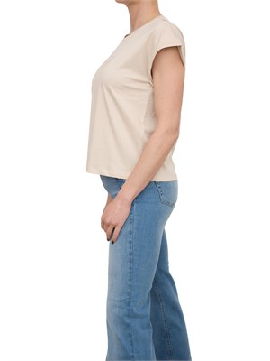 T-shirt beige Liu Jo con logo ricamato in DONNA
