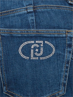 Jeans Liu-jo slim fit scuri con strass in DONNA