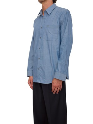 Camicia Armani Exchange azzurro in cotone in UOMO