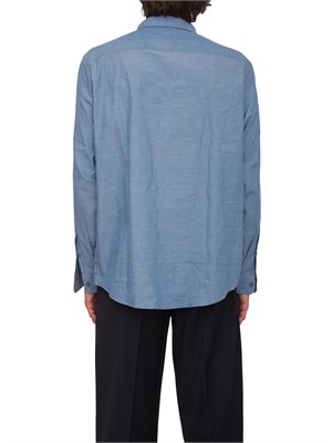Camicia Armani Exchange azzurro in cotone in UOMO