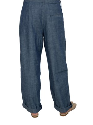 Pantaloni donna Armani Exchange con pinces in chambray in DONNA