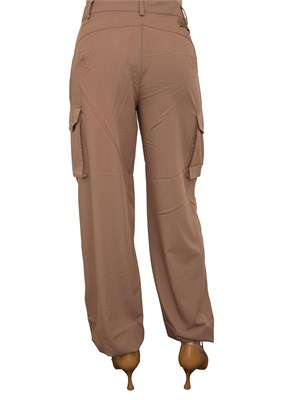 Pantaloni marrone Liu Jo modello cargo in DONNA