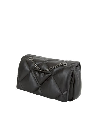 Mini bag a tracolla Emporio Armani con patta effetto nappa matelassé in DONNA