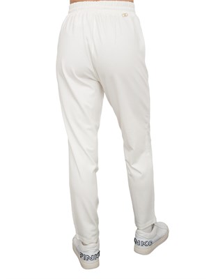 Pantaloni bianchi jopgging Liu Jo dettagli maglia laterali in DONNA