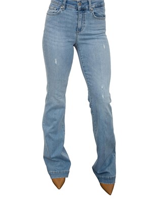 Jeans Liu-jo a zampa blu con strass in DONNA