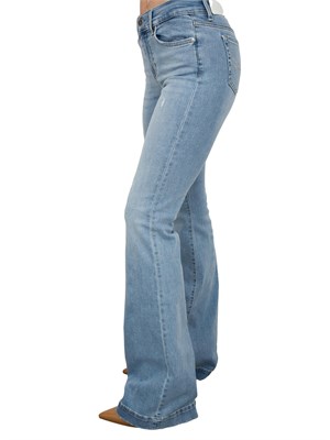 Jeans Liu-jo a zampa blu con strass in DONNA