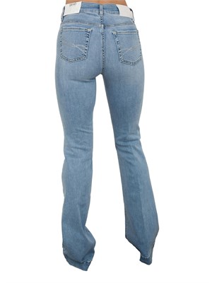 Jeans Liu-jo a zampa blu con strass in DONNA