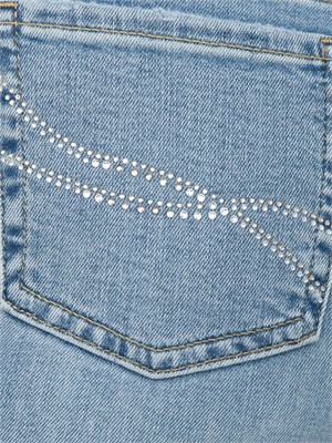 Jeans Liu-jo a zampa blu con strass in DONNA