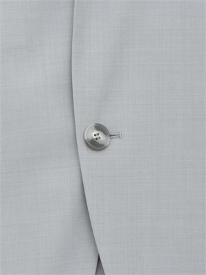 Abito Hugo extra slim fit in dobby elasticizzato effetto mohair grigio in UOMO