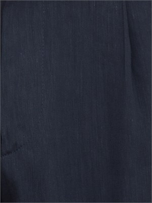 Pantaloni Boss blu con fit affusolato in misto lino in UOMO