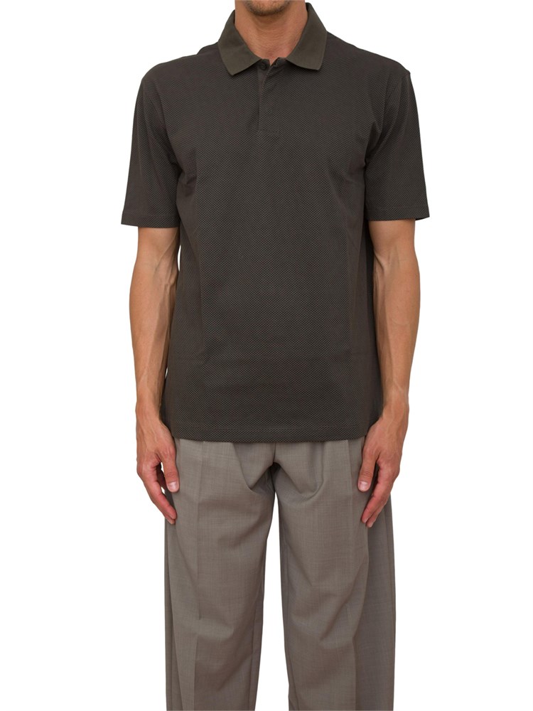 Polo A.X. regular fit verde in jersey stretch