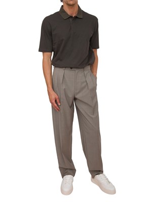 Polo A.X. regular fit verde in jersey stretch in UOMO