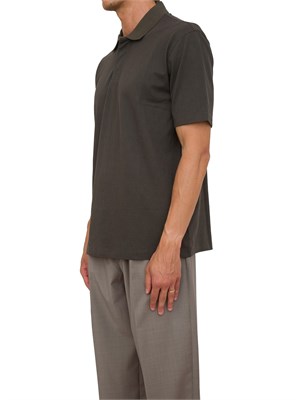 Polo A.X. regular fit verde in jersey stretch in UOMO