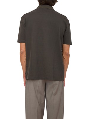 Polo A.X. regular fit verde in jersey stretch in UOMO