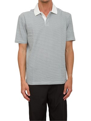 Polo A.X. regular fit bianco in jersey stretch in UOMO