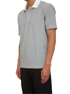 Polo A.X. regular fit bianco in jersey stretch in UOMO