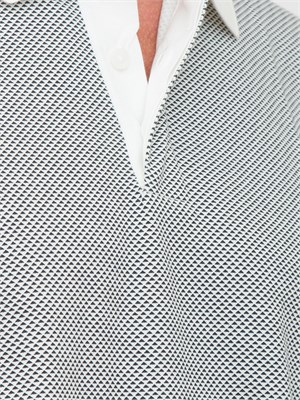 Polo A.X. regular fit bianco in jersey stretch in UOMO