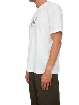 T-shirt girocollo A.X. bianco con logo in UOMO