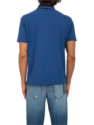 Polo Paul [and] Shark blu in tessuto con logo in UOMO