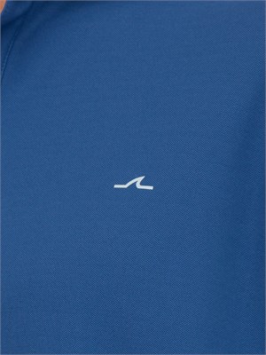 Polo Paul [and] Shark blu in tessuto con logo in UOMO