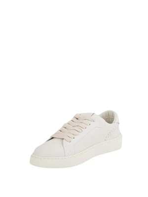 Sneakers bianche Etro in pelle con logo Pegaso su lato in UOMO