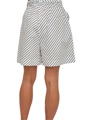 Shorts Liu Jo donna in popeline rigato all over in DONNA