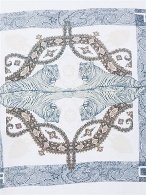 T-shirt Etro bianco con stampa piazzata in UOMO