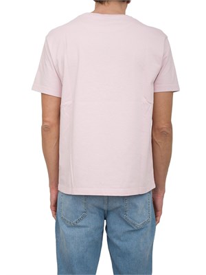 T-shirt rosa Etro in cotone con ricamo Pegaso tono su tono in UOMO
