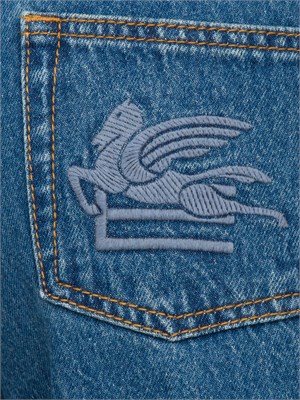 Jeans cinque tasche Etro con laccio rimovibile e gamba larga in DONNA