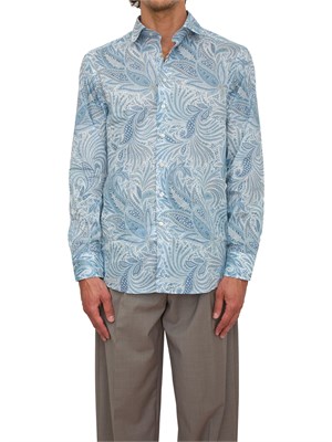 Camicia Etro in cotone paisley floreale in UOMO