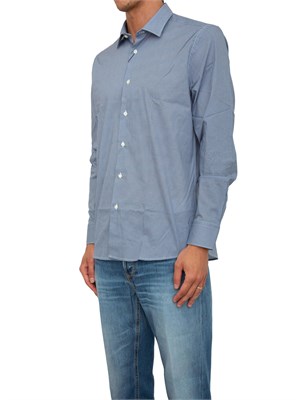 Camicia Liu-jo blu con stampa geometrica in UOMO