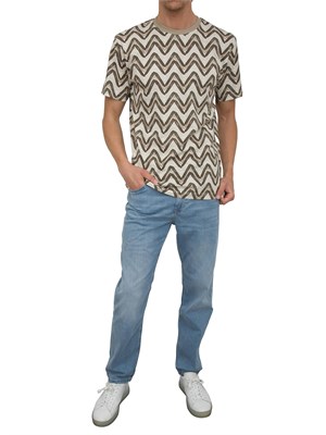 T-shirt girocollo Liu-jo fantasia all-over in UOMO