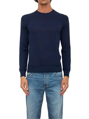 Maglia Liu-Jo blu in crèpe di cotone in UOMO
