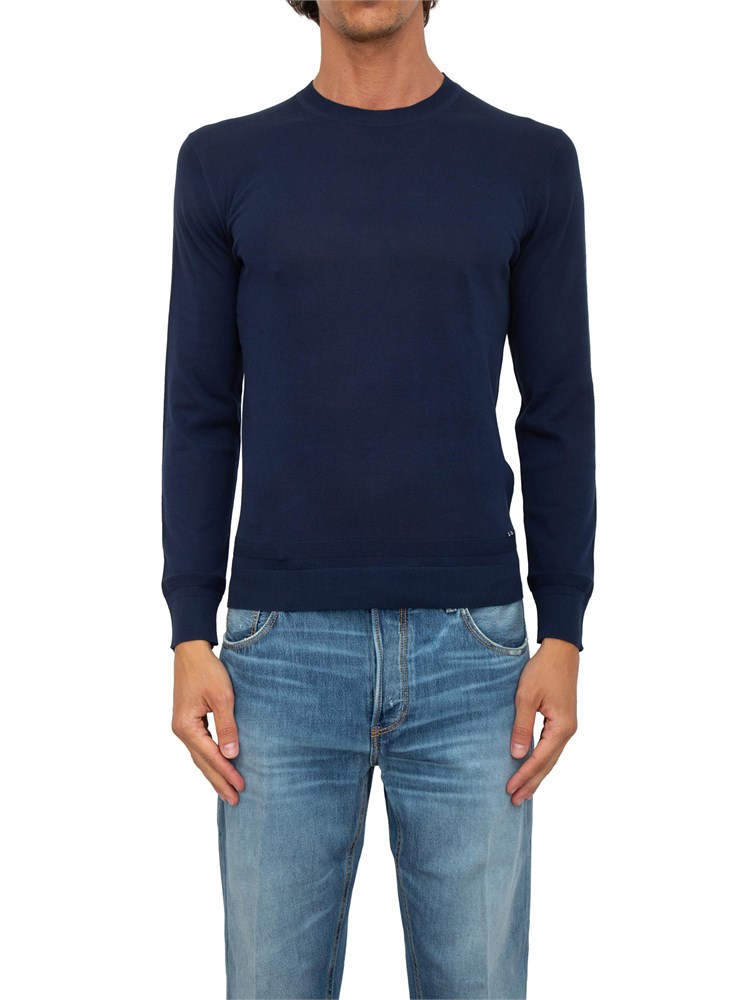 Maglia Liu-Jo blu in crèpe di cotone